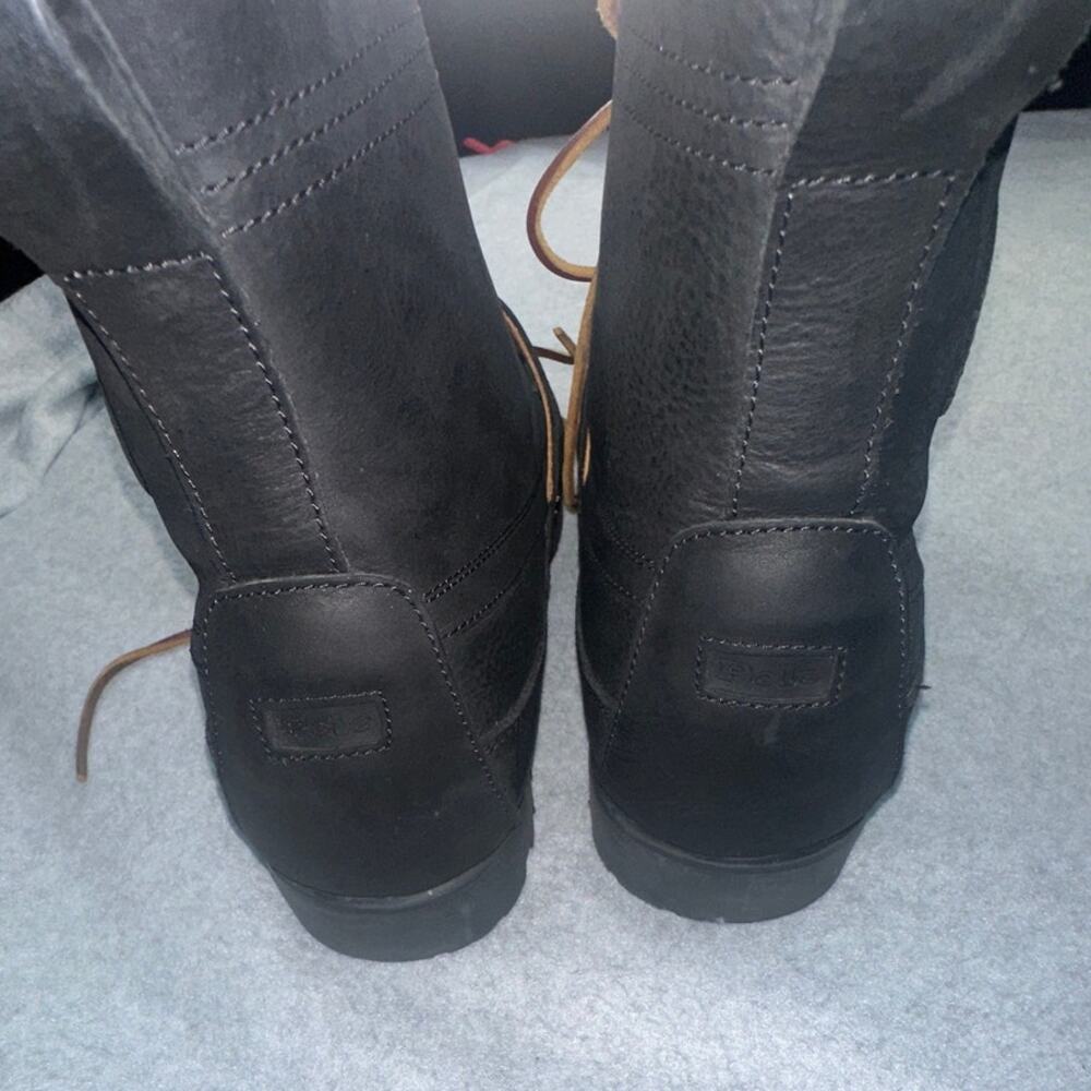 Polo Ralph Lauren Ranger Boot Tumbled Leather Buckle Black - Picture 6 of 12